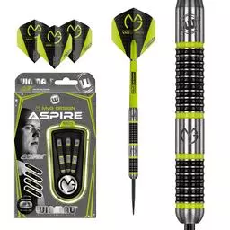 Click here to learn more about the Winmau MVG Michael Van Gerwen Aspire 80% Tungsten Steel Tip Darts.