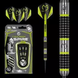 Click here to learn more about the Winmau MVG Michael Van Gerwen Aspire 80% Tungsten Steel Tip Darts.