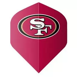 Click here to learn more about the Shot! Darts NFL 49ers Flight Set Red.