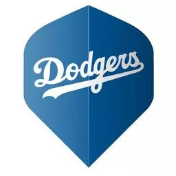 Click here to learn more about the Shot! Darts MLB LA Dodgers Flight Set Blue.