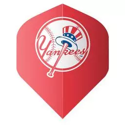 Click here to learn more about the Shot! Darts MLB Yankees Flight Set Red.