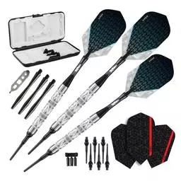 Click here to learn more about the Viper Diamond Darts 90% Tungsten Soft Tip Dart Set Silver Rings 16 Grams.