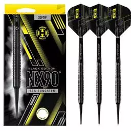Click here to learn more about the Harrows NX90 90% Black Edition Soft Tip Darts.