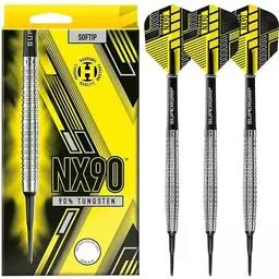 Click here to learn more about the Harrows NX90 90% Tungsten Soft Tip Darts.